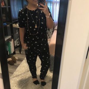 Black floral Jumpsuit